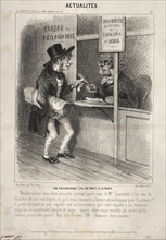 Actualités: Un Philantrope à la mode, 1841. Creator: Clémente Pruche (French, 1831-1870).