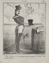 Actualities (No. 249): They say that I will soon be reduced to exchanging my crown..., 1855. Creator: Honoré Daumier (French, 1808-1879).