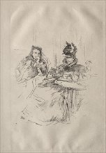 Afternoon Tea, Mrs. Phillips and Mrs. Charles Whibley. Creator: James McNeill Whistler (American, 1834-1903).