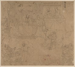 Album of Daoist and Buddhist Themes: Kings of Hells: Leaf 27, 1200s. Creator: Unknown.