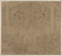 Album of Daoist and Buddhist Themes: Procession of Daoist Deities: Leaf 2, 1200s. Creator: Unknown.