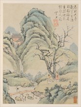Album of Seasonal Landscapes, Leaf A (previous leaf 4), 1668. Creator: Xiao Yuncong (Chinese, 1596-1673).