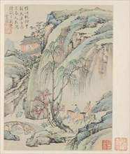 Album of Seasonal Landscapes, Leaf B (previous leaf 1), 1668. Creator: Xiao Yuncong (Chinese, 1596-1673).