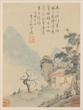 Album of Seasonal Landscapes, Leaf H (previous leaf 8), 1668. Creator: Xiao Yuncong (Chinese, 1596-1673).