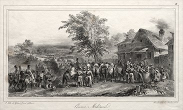 Album pour 1831: Convoi militaire, 1831. Creator: Auguste Raffet (French, 1804-1860).