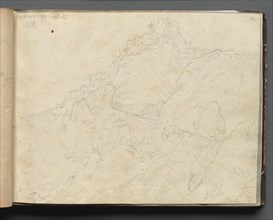 Album with Views of Rome and Surroundings, Landscape Studies, page 04a: "Cervera". Creator: Franz Johann Heinrich Nadorp (German, 1794-1876).