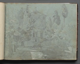 Album with Views of Rome and Surroundings, Landscape Studies, page 05a: "Saint Isidoro". Creator: Franz Johann Heinrich Nadorp (German, 1794-1876).