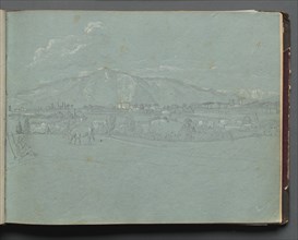 Album with Views of Rome and Surroundings, Landscape Studies, page 10a: Roman Landscape. Creator: Franz Johann Heinrich Nadorp (German, 1794-1876).