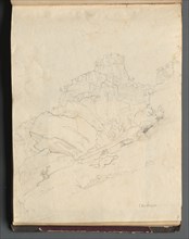 Album with Views of Rome and Surroundings, Landscape Studies, page 14a: "Cervera". Creator: Franz Johann Heinrich Nadorp (German, 1794-1876).