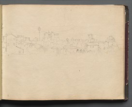 Album with Views of Rome and Surroundings, Landscape Studies, page 16a: Roman View. Creator: Franz Johann Heinrich Nadorp (German, 1794-1876).