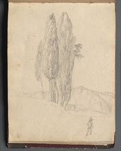 Album with Views of Rome and Surroundings, Landscape Studies, page 20a: Trees. Creator: Franz Johann Heinrich Nadorp (German, 1794-1876).