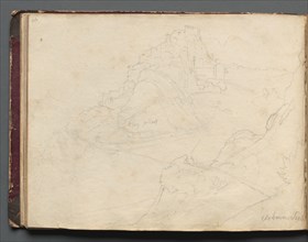 Album with Views of Rome and Surroundings, Landscape Studies, page 20b: "Cervera". Creator: Franz Johann Heinrich Nadorp (German, 1794-1876).