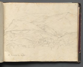 Album with Views of Rome and Surroundings, Landscape Studies, page 34a: "St. Francesco". Creator: Franz Johann Heinrich Nadorp (German, 1794-1876).