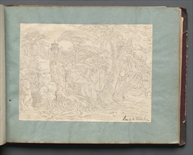 Album with Views of Rome and Surroundings, Landscape Studies, page 36a: Roman View. Creator: Franz Johann Heinrich Nadorp (German, 1794-1876).