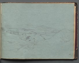 Album with Views of Rome and Surroundings, Landscape Studies, page 52a: Roman Landscape. Creator: Franz Johann Heinrich Nadorp (German, 1794-1876).