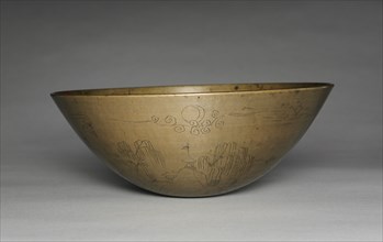 Alms Bowl with Celestial Design, 1900s. Creator: Unknown.