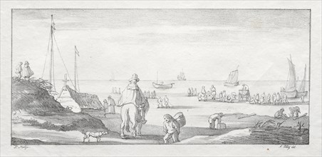 Along a Dutch Shore, 1811-1816. Creator: Ferdinand I Piloty (German, 1786-1844).