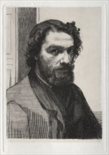 Alphonse Legros, 1861 (printed 1875). Creator: Félix Bracquemond (French, 1833-1914); Cadart.