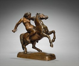 Amazon Taming a Horse, c. 1840-1843. Creator: Jean-Jacques Feuchère (French, 1807-1852).