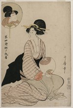 An Attractive Woman Who Looks Like the Actor Iwai Hanshiro V, 1806. Creator: Kitagawa Utamaro (Japanese, 1753?-1806).
