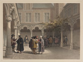 Ancien Bourse, Antwerp. Creator: Louis Haghe (British, 1806-1885).