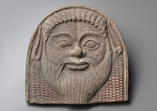 Antefix with Satyr Face, 450-400 BC. Creator: Unknown.