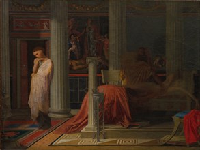 Antiochus and Stratonice, c. 1838. Creator: Jean-Auguste-Dominique Ingres (French, 1780-1867).