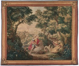 Apollo and the Serpent Python (from Set of Ovid's Metamorphoses), 1700-1730. Creator: Gobelins (French).