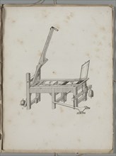 Art of the Lithograph: Printing Press, 1819. Creator: Alois Senefelder (German, 1771-1834).