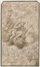 Ascension of Saint Jerome, 1600s. Creator: Karel Skréta (Czech, 1610-1674).