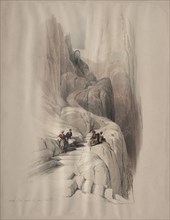 Ascent to the Summit of Sinai, 1839. Creator: David Roberts (British, 1796-1864).