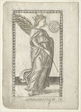 Astrology (from the Tarocchi, series C: Liberal Arts, #29), before 1467. Creator: Master of the E-Series Tarocchi (Italian, 15th century).