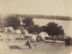 Asyut, View from the Mountain, c. 1870s -1880. Creator: Antonio Beato (British, c. 1825-1903).