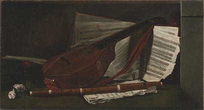Attributes of Music, 1863. Creator: François Bonvin (French, 1817-1887).