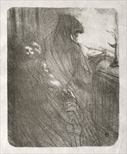 Au pied du Sinaï: La Prière des Juifs Polonais, 1898. Creator: Henri de Toulouse-Lautrec (French, 1864-1901).