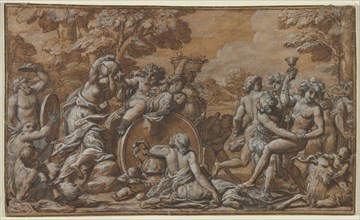Bacchanal, 1600s. Creator: Pietro da Cortona (Italian, 1596-1669), circle of.
