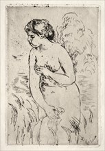 Baigneuse debout, à mi-jambes. Creator: Pierre-Auguste Renoir (French, 1841-1919).