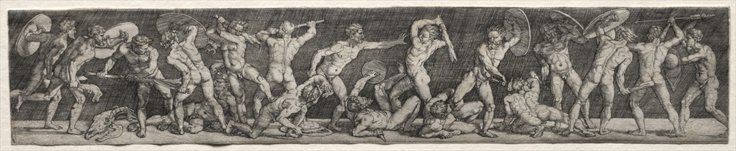 Battle of Naked Men. Creator: Barthel Beham (German, 1502-1540).