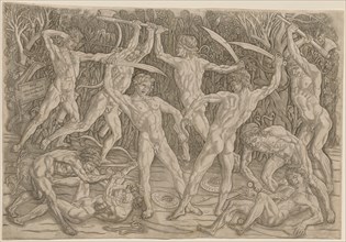 Battle of the Nudes, 1470s-80s. Creator: Antonio del Pollaiuolo (Italian, 1431/32-1498).