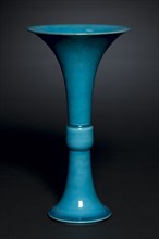 Beaker Vase in Form of Archaic Gu, 1662-1722. Creator: Unknown.