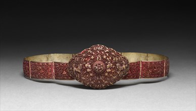 Belt with Buckle, 1800s. Creator: Unknown.