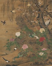 Birds Gather under the Spring Willow, late 1400s-early 1500. Creator: Yin Hong (Chinese, c. 1430-c. 1500).