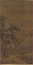 Birds in a Grove in a Mountainous Winter Landscape, 1100s. Creator: Gao Tao (Chinese, 1100s), possibly by.