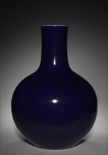 Blue Bottle Vase, 1736-1795. Creator: Unknown.