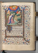 Book of Hours (Use of Paris): Fol. 77r, David, c. 1420. Creator: The Bedford Master (French, Paris, active c. 1405-30), possibly studio or workshop of.