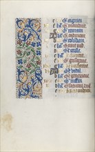 Book of Hours (Use of Rouen): fol. 11v, c. 1470. Creator: Master of the Geneva Latini (French, active Rouen, 1460-80).