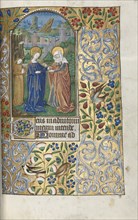 Book of Hours (Use of Rouen): fol. 39r, The Visitation, c. 1470. Creator: Master of the Geneva Latini (French, active Rouen, 1460-80).
