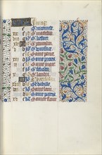 Book of Hours (Use of Rouen): fol. 51r, c. 1470. Creator: Master of the Geneva Latini (French, active Rouen, 1460-80).