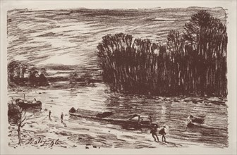 Bords du Loing, près Saint-Mammès, 1896. Creator: Alfred Sisley (French, 1840-1899).