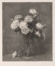 Bouquet of Roses, 1879. Creator: Henri Fantin-Latour (French, 1836-1904).